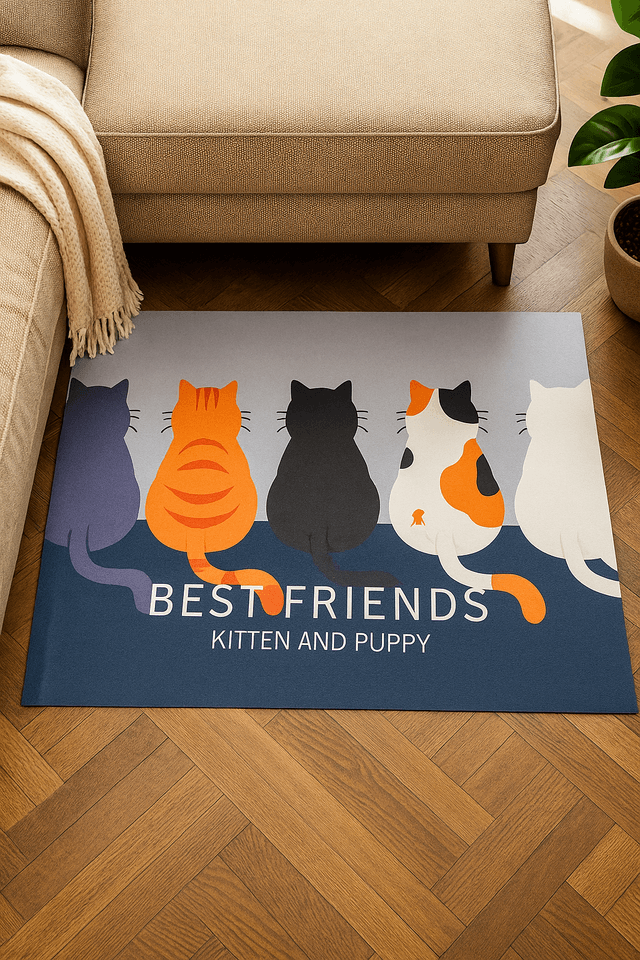Gatitos de Espalda